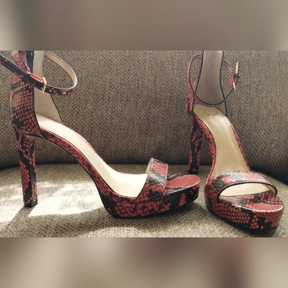 Vince Camuto Balinda Snake Print Heels